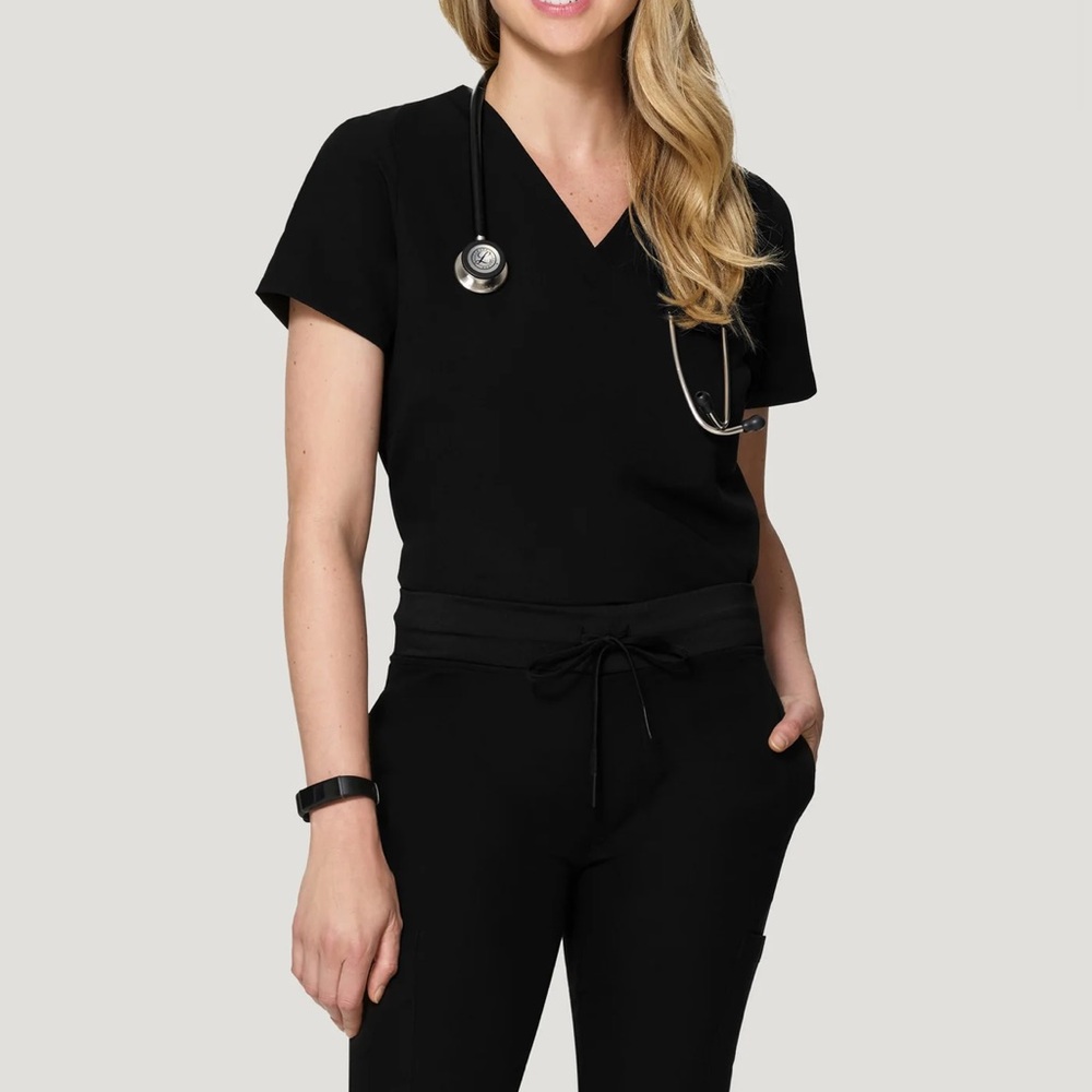 Mandala Scrubs Set Black